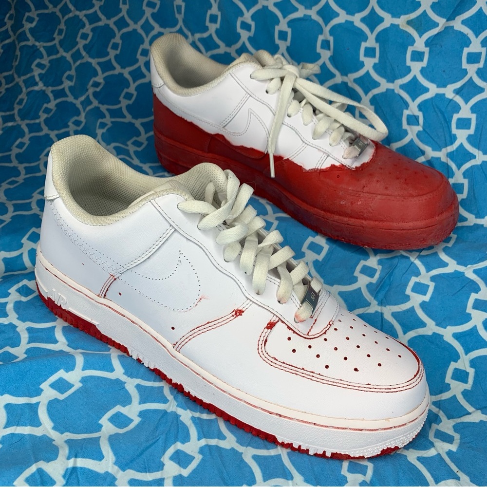 Nike Women’s size 12 Air Force 1 Triple white ‘07 SE wmns low top sneakers rare